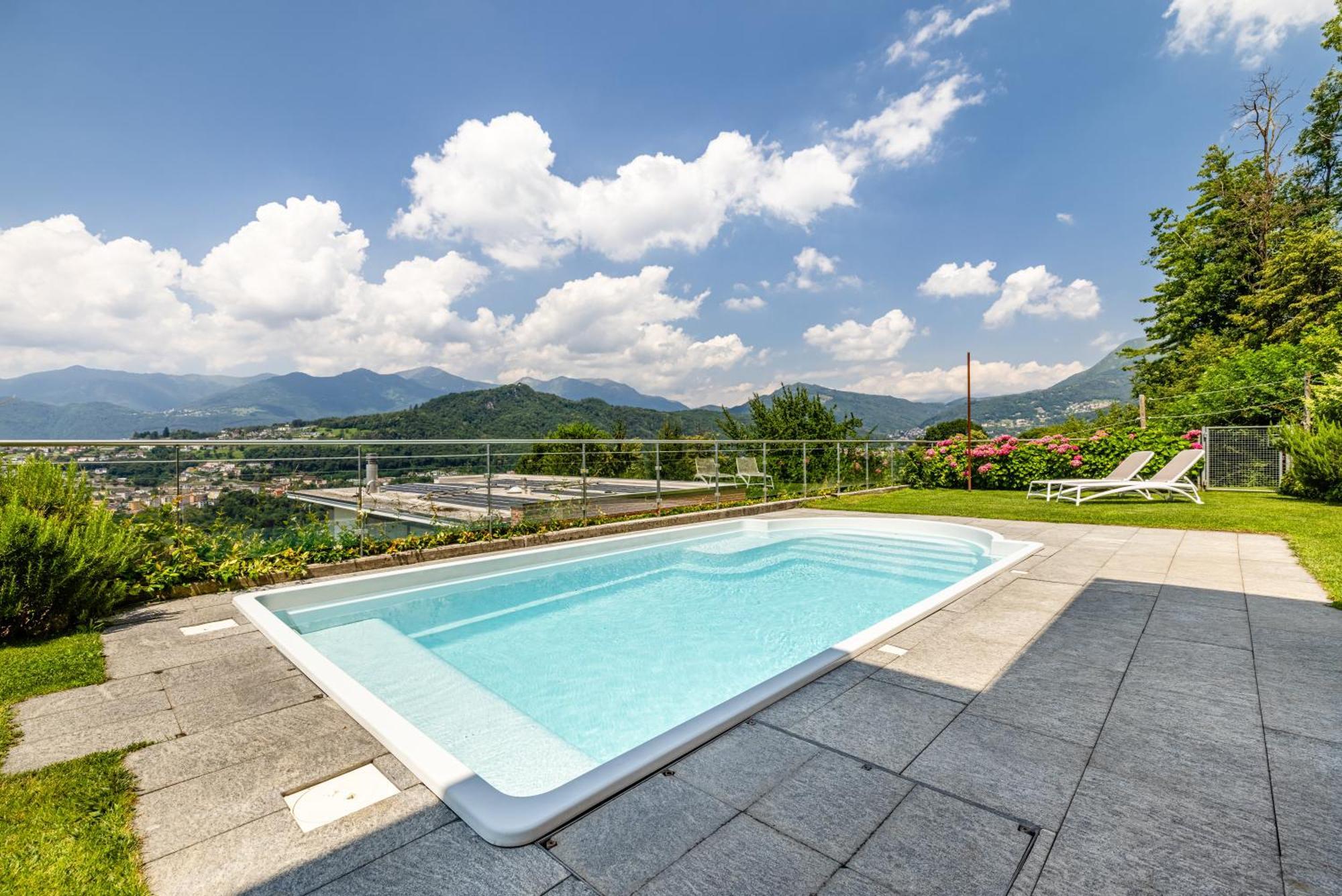 Villa Girandola With Private, Heated Pool Lugano Exterior photo