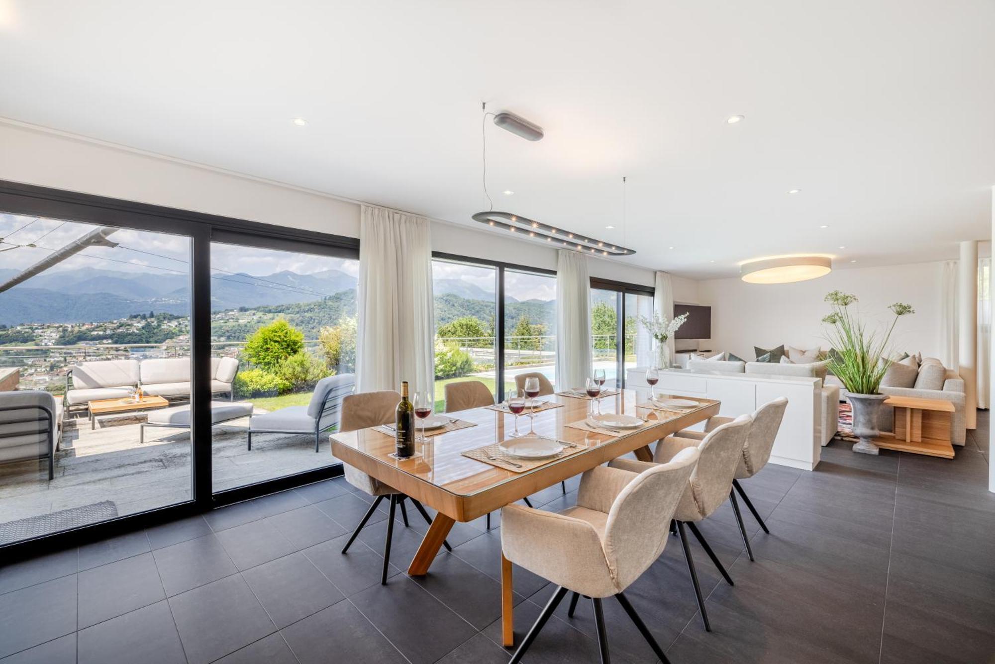 Villa Girandola With Private, Heated Pool Lugano Exterior photo